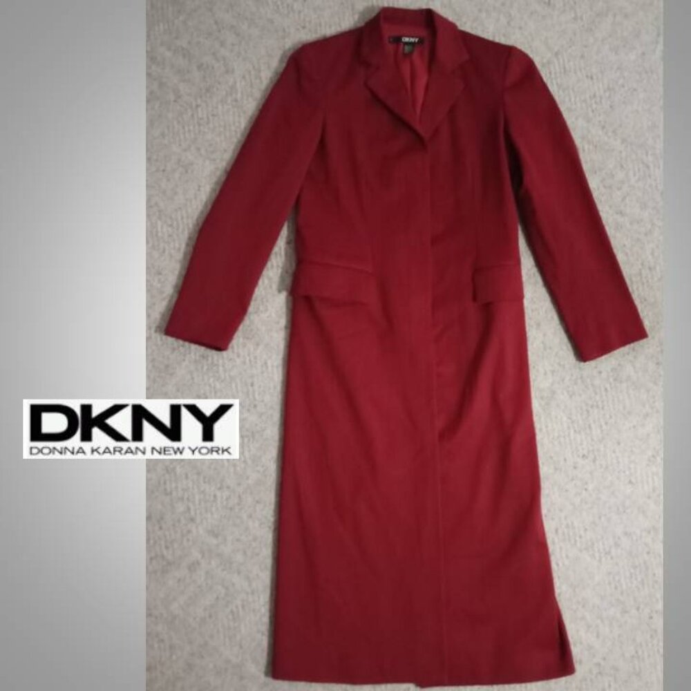 Y2K DKNY wool red jacket size 2 #
